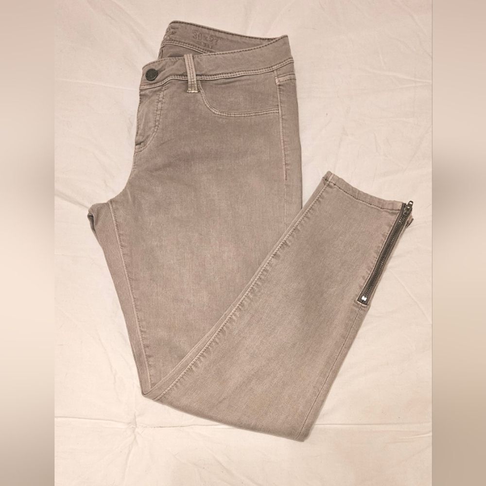 Buckle Black Jeans Womens Sz30 Tan Fit No. 53 Ankle Zip Skinny Denim Stretch NWT - Picture 14 of 16